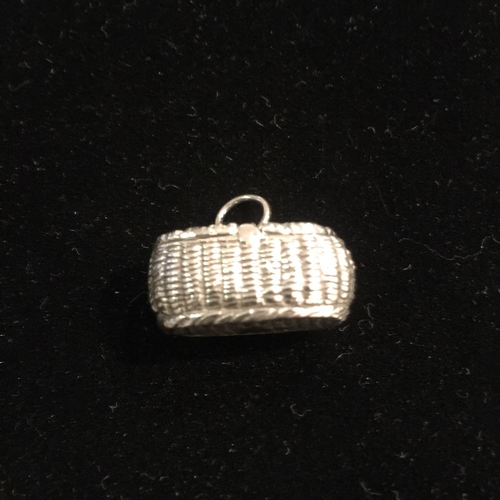 Sterling Silver Basket Charm